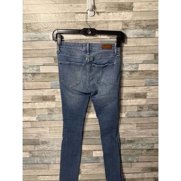 Women’s Abercrombie & Fitch Denim Jeans Low Rise Medium Wash Distressed Size 24 - Picture 10 of 13